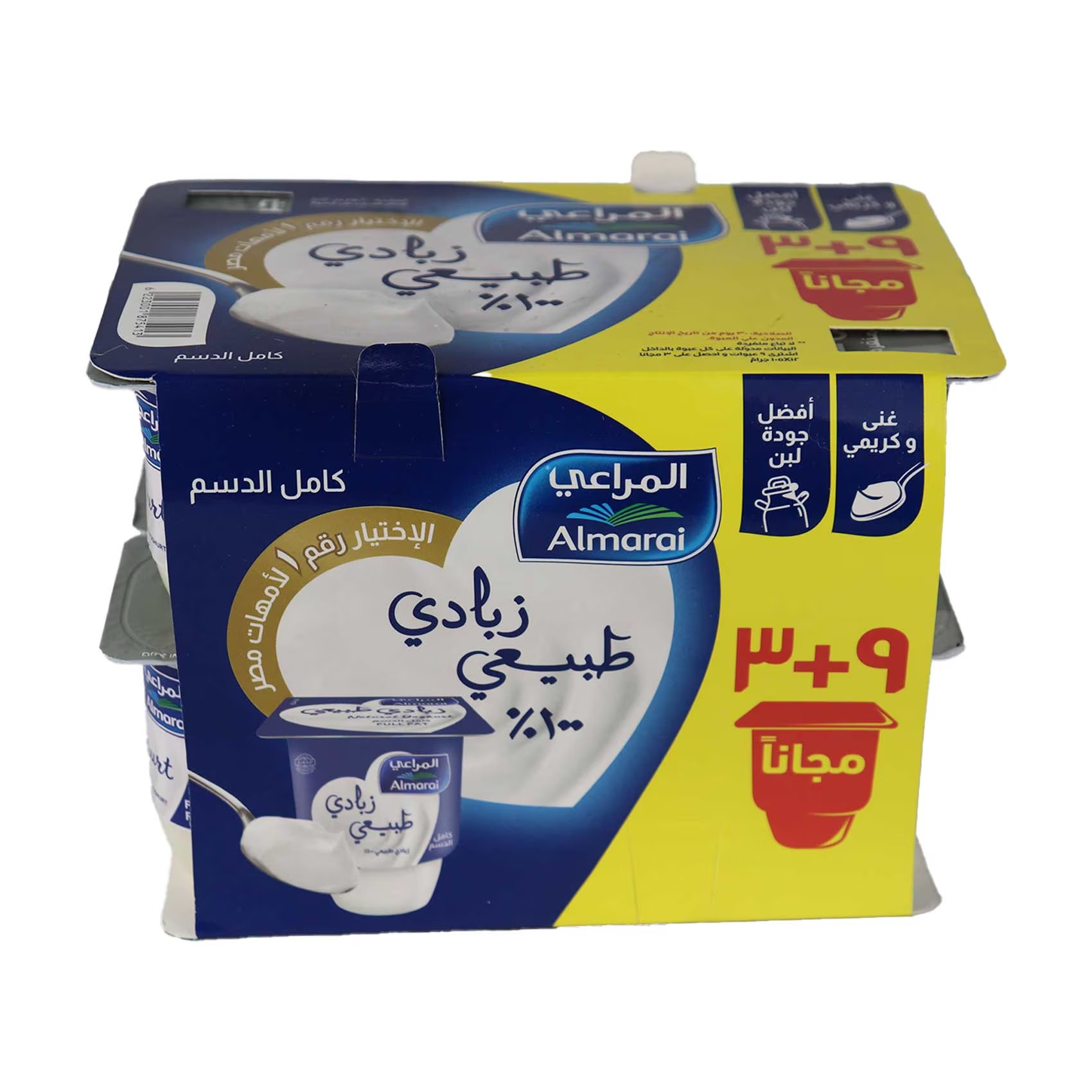 المراعي زبادي طبيعي - 105 جرام - 12 علبة